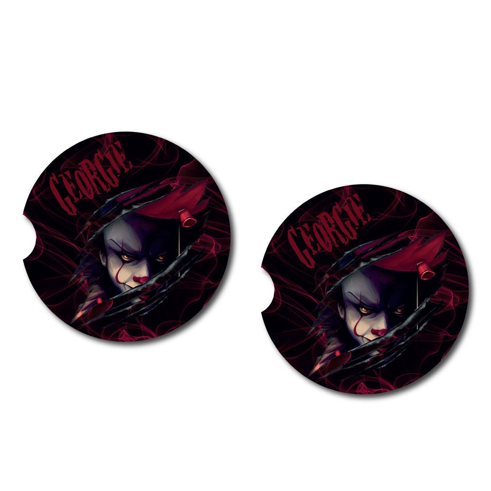 Horror Movie Characters Car Coasters | 4 Characters | Set of Two