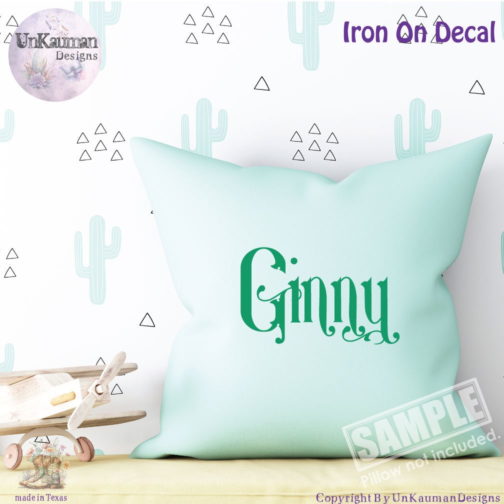 Personalized Name Wizard/Witch Fonts Iron On Vinyl Decal - 10 fonts