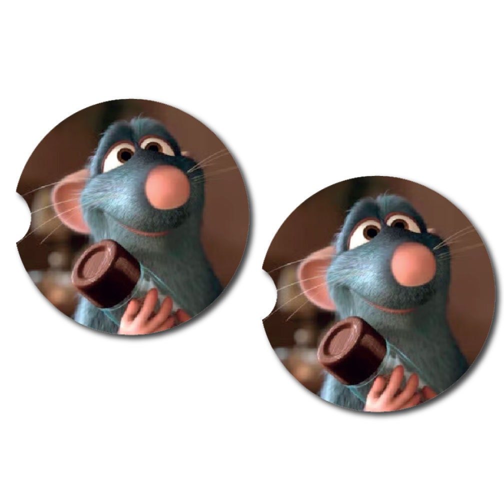 Ratatouille Car Cup Coasters | Set of Two
