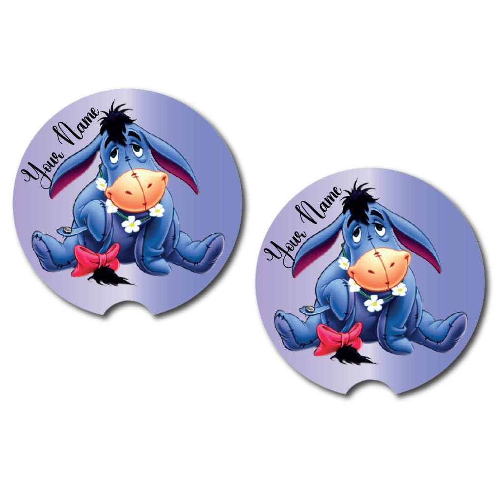 Eeyore Car Cup Coasters | Set of Two