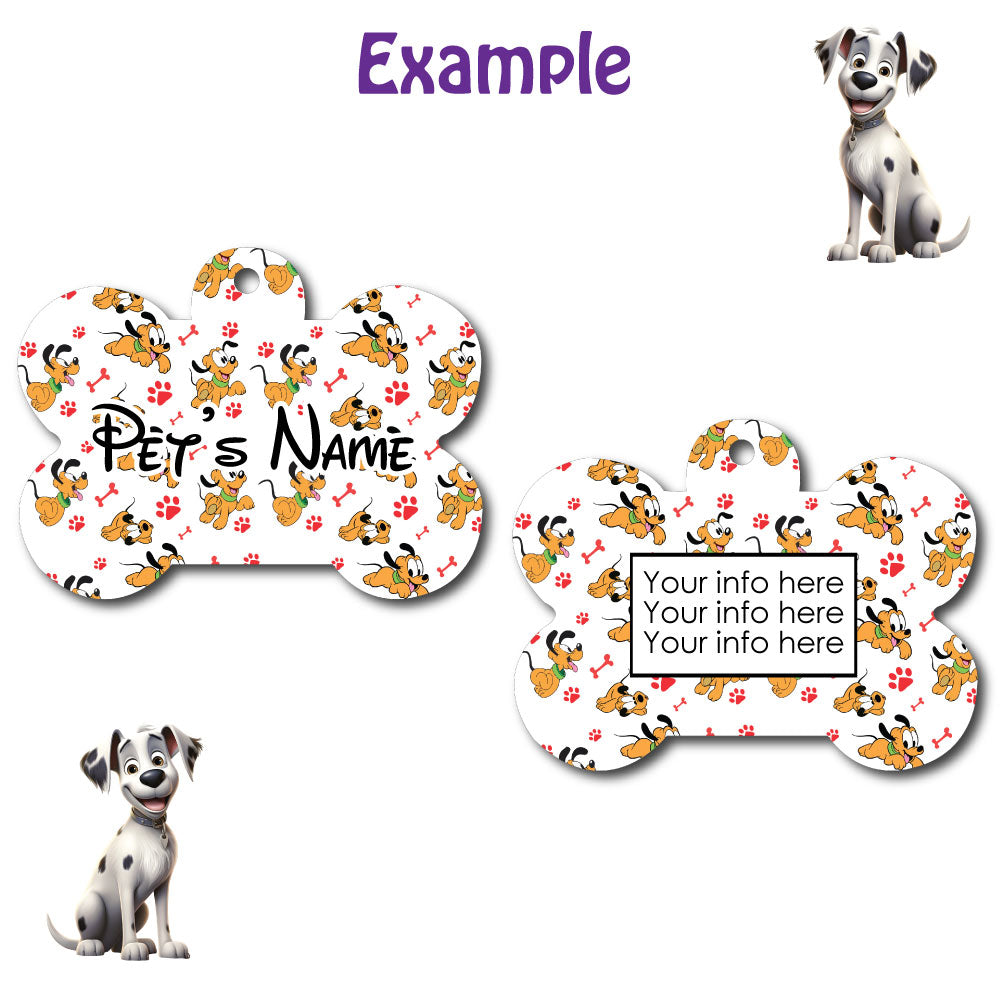Personalized Pet I.D. Tag Baby Pluto | Two Sided Tag