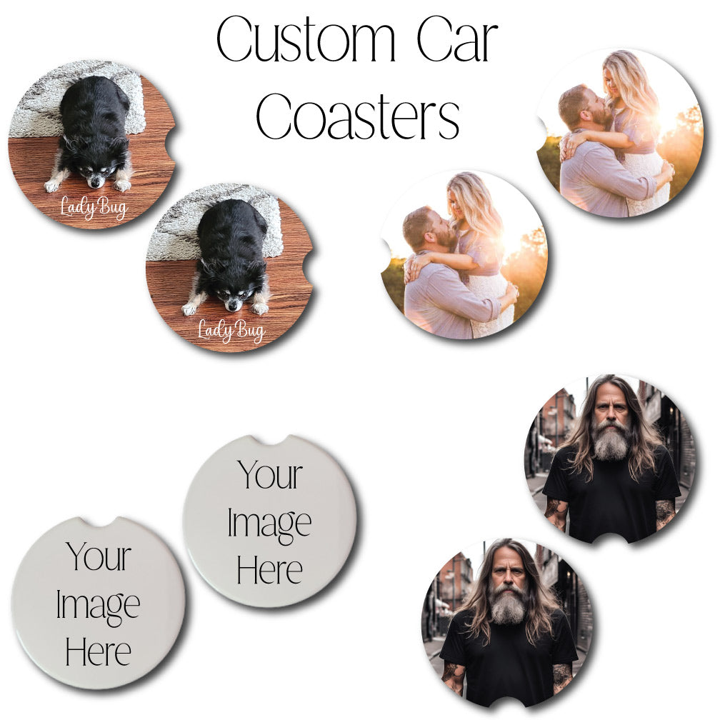 Personalized Car Coasters | Set of Two