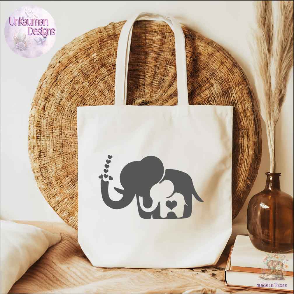 Mother and Baby Elephant Love Iron On Vinyl Decal for Clothing
