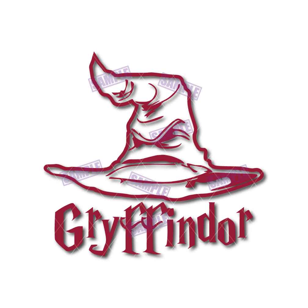 Gryffindor Sorting Hat HTV Iron On Vinyl Decal