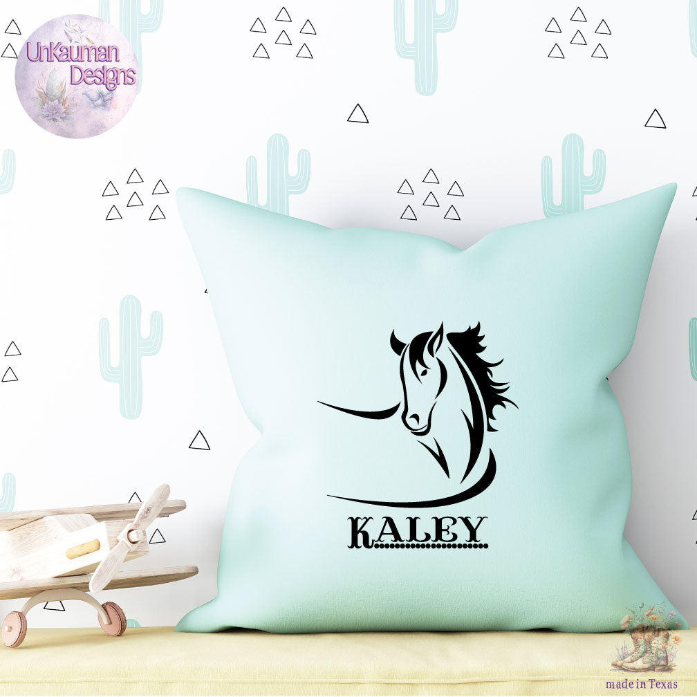 Personalized Horse Image Iron On Vinyl Decal