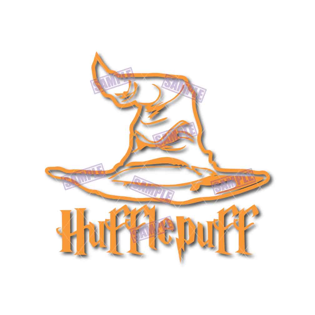 Hufflepuff Sorting Hat HTV Iron On Vinyl Decal