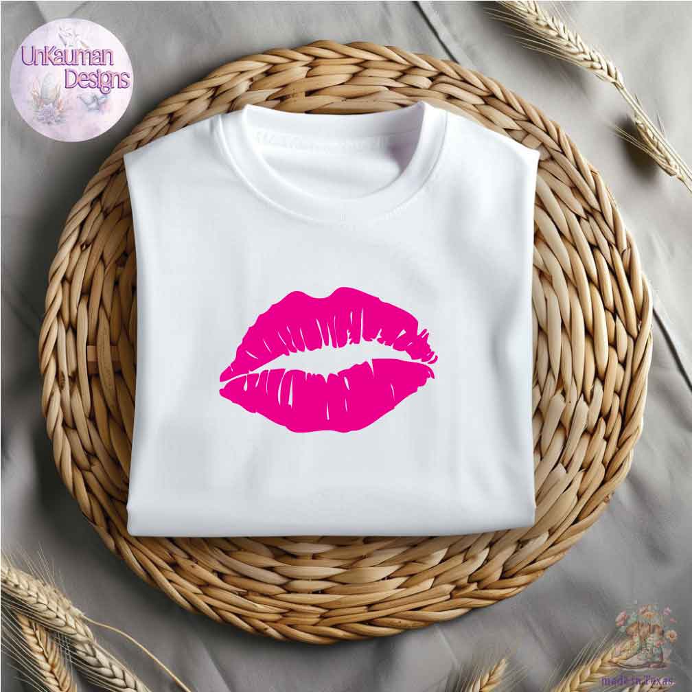 Lips Iron On Vinyl Decal