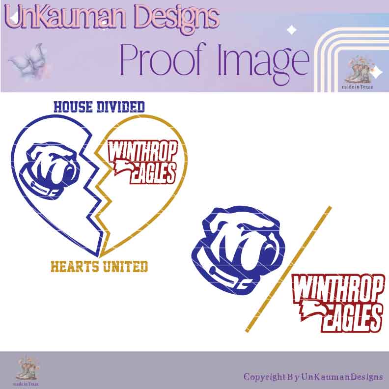 Custom Request | Citadel vs Winthrop Iron On Vinyl Decal for Clothing