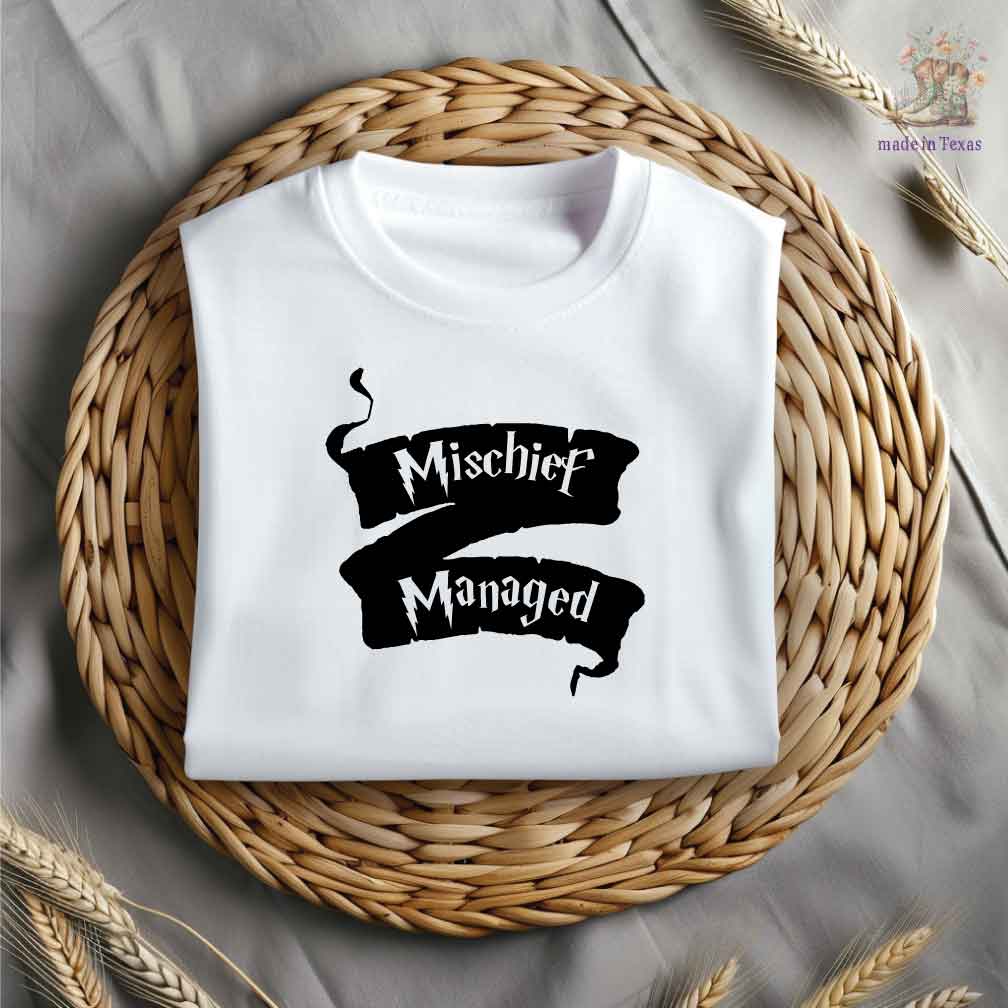 Mischief Managed HTV Iron On Vinyl Decal