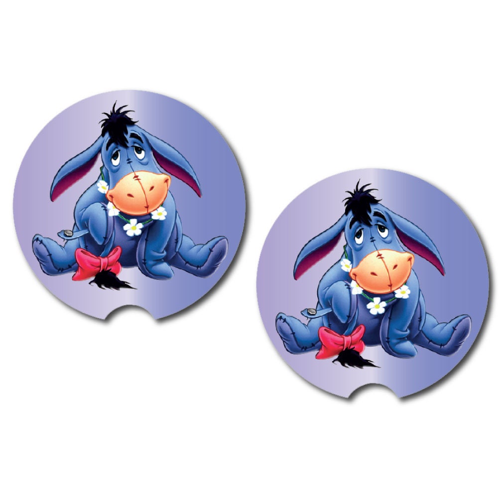 Eeyore Car Cup Coasters | Set of Two