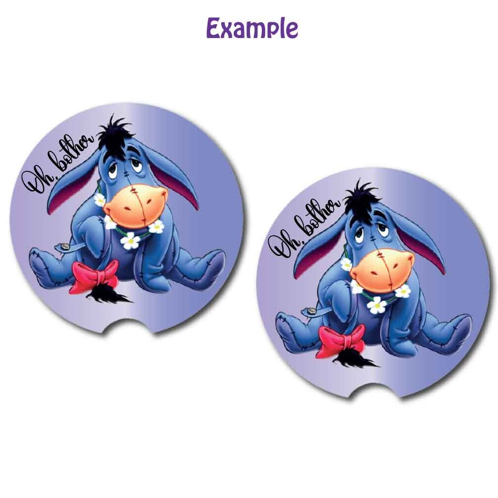 Eeyore Car Cup Coasters | Set of Two