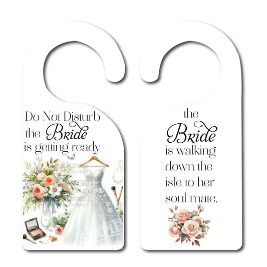 Bride's Room Door Knob Decor | 4 Dresses to choose from