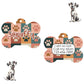 Custom Dog Tag | Two Sided, Lightweight Aluminum, Autumn Patchwork
