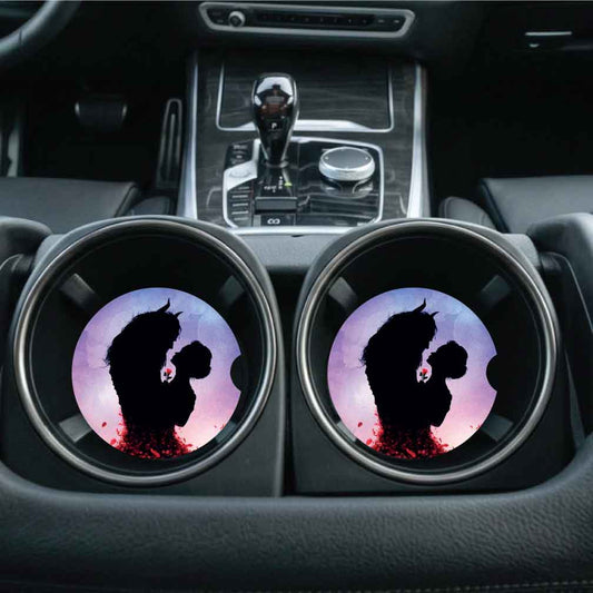 Beauty and The Beast Live Car Coasters | Set of Two