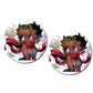 Sporty Betty Car Coasters | Set of Two