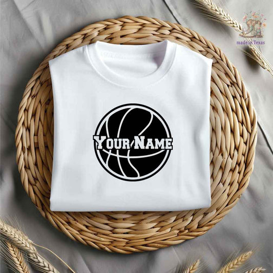 Personalized Basketball Sports Iron On Vinyl Decals