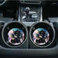 Black Baby Dragon Car Coasters (Set of Two)