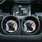 Black Baby Dragon Car Coasters (Set of Two)