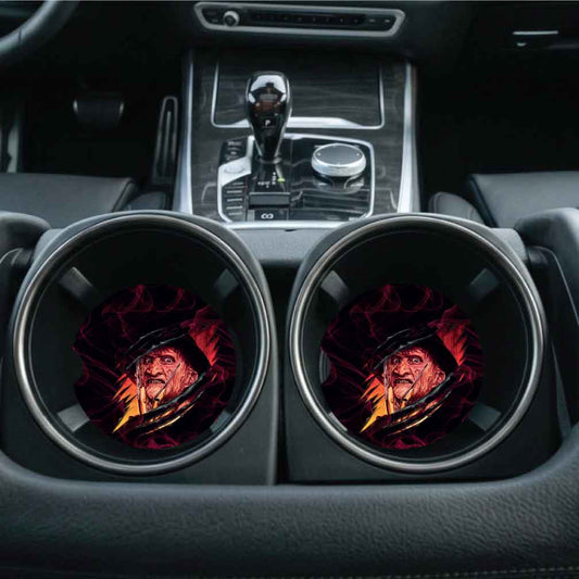 Horror Movie Characters Car Coasters | 4 Characters | Set of Two