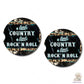 A little Country, A little Rock 'N Roll Car Coasters | Set of Two