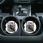 F CAW F Crow Car Coasters | Set of Two