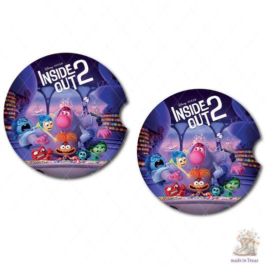 Inside Out Car Coasters | Set of Two