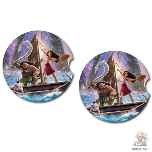 Moana Car Coasters | Set of Two