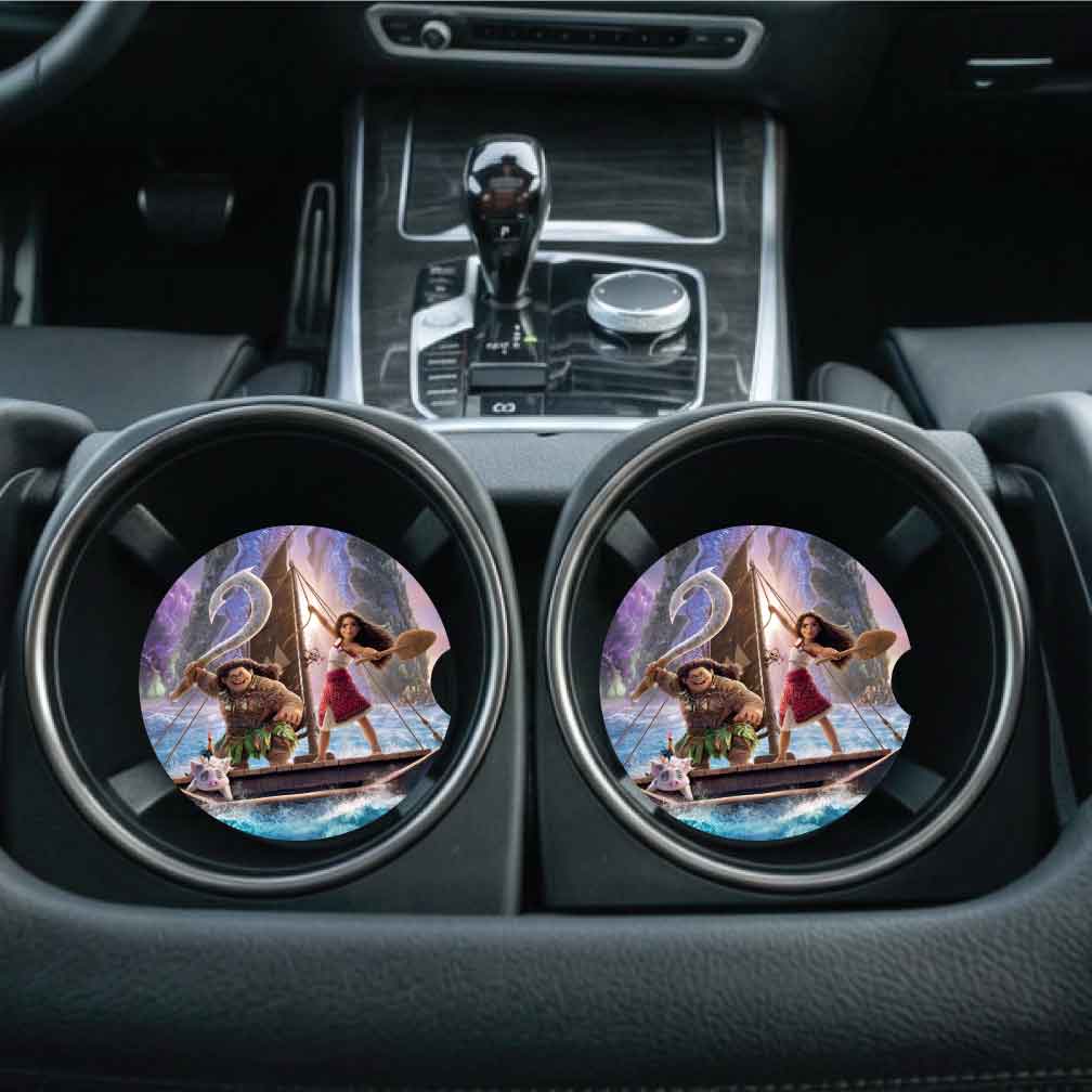 Moana Car Coasters | Set of Two