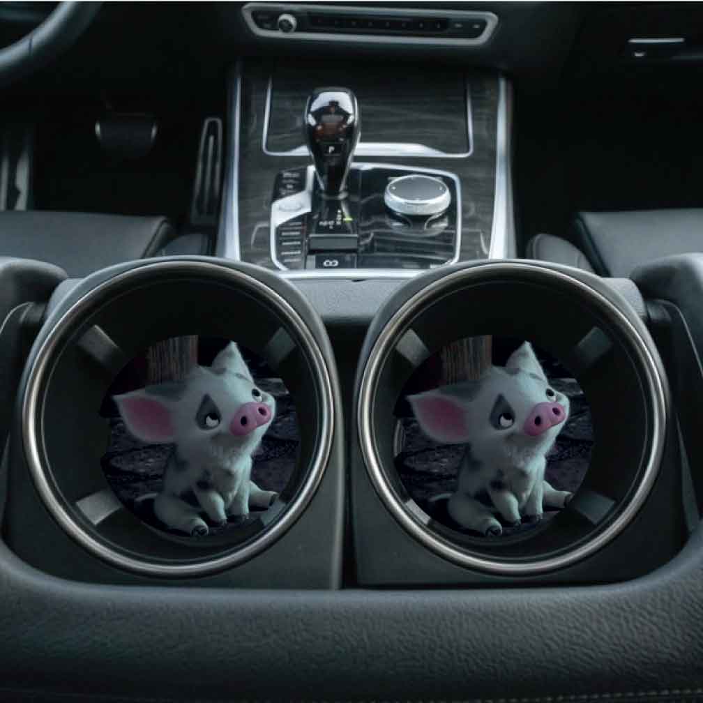 Pua Car Cup Coasters | Set of Two
