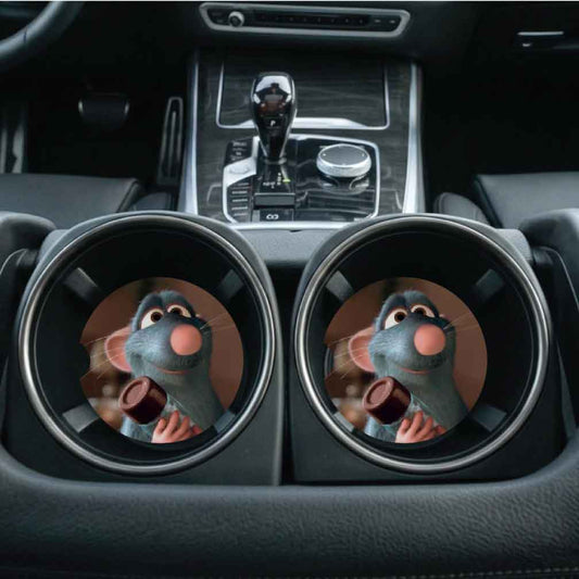 Ratatouille Car Cup Coasters | Set of Two