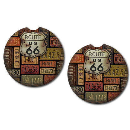 Route 66 Car Coasters | 5 Designs (Set of Two)