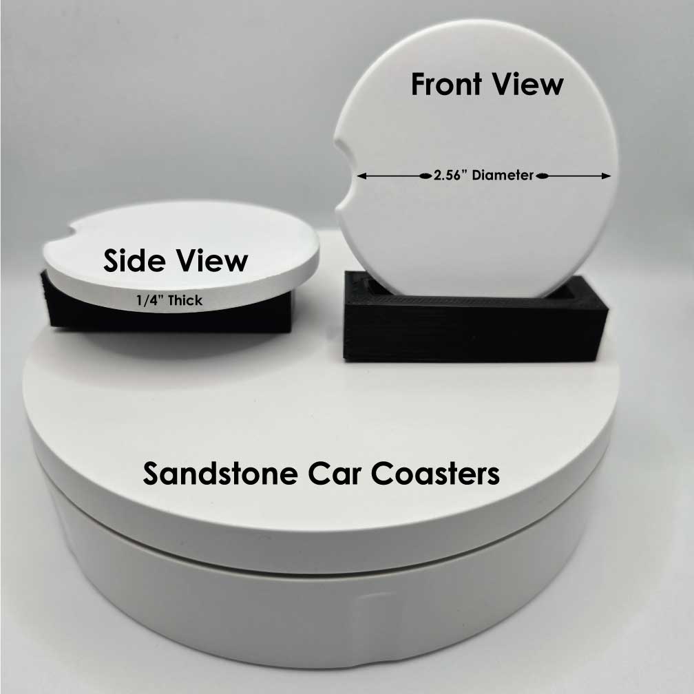 Wind Blown Betty Car Coasters | Set of Two
