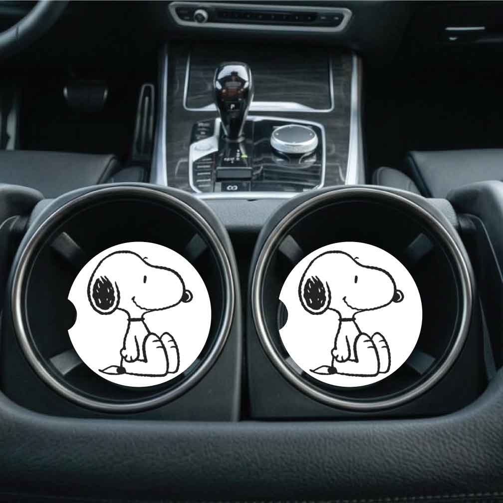Snoopy Car Coasters | Set of Two