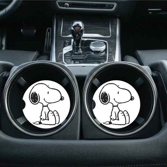 Snoopy Car Coasters | Set of Two