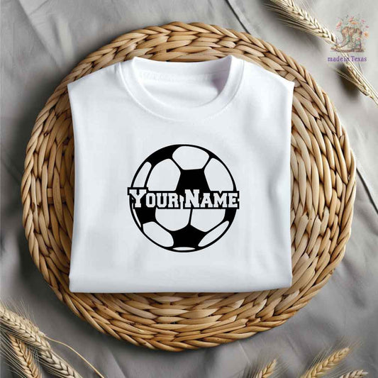 Personalized Soccerball Sports Iron On Vinyl Decals