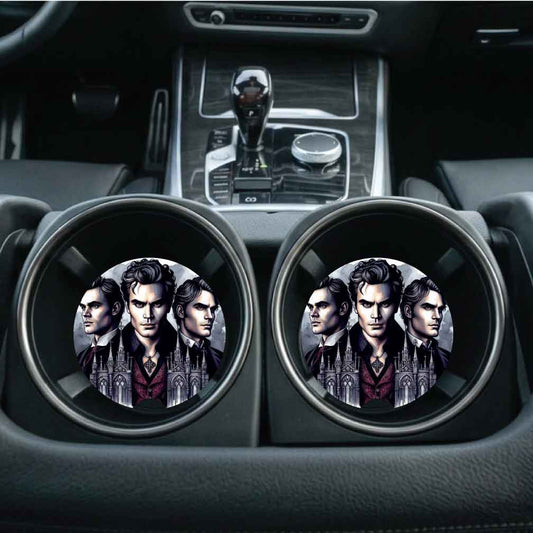 Vampire Stephen Car Coasters | Set of Two