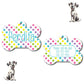 Personalized Pet I.D. Tag Polka Dots | Two Sided Tag