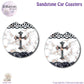 Christian Cross Car Coasters | Set of Two | 6 Designs