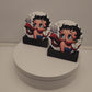Wind Blown Betty Car Coasters Set of Two